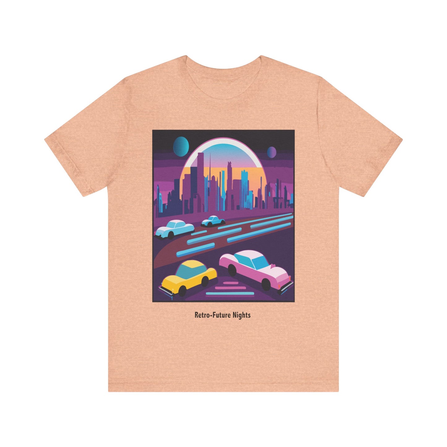 Retro Future Nights Unisex Jersey Short Sleeve Tee