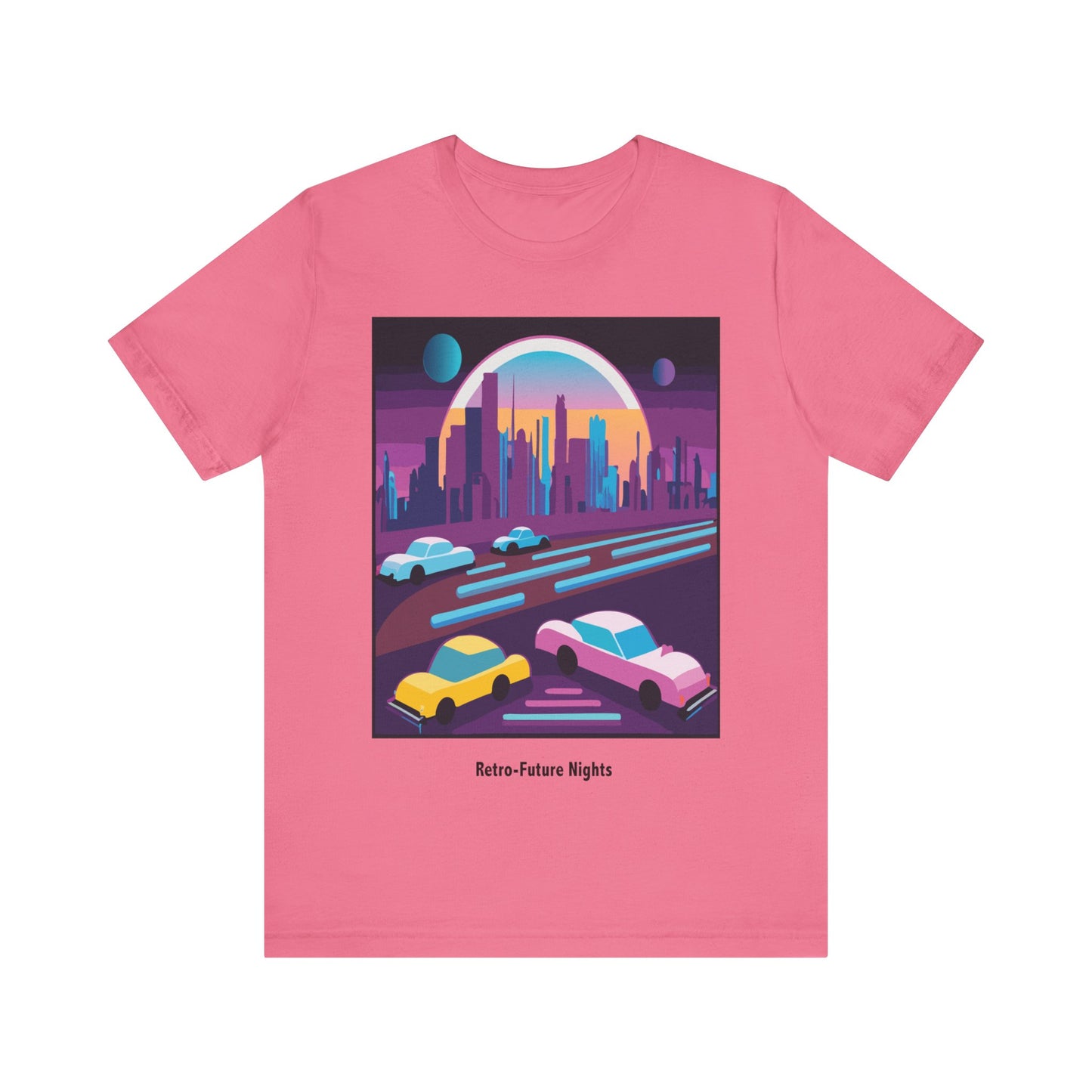 Retro Future Nights Unisex Jersey Short Sleeve Tee