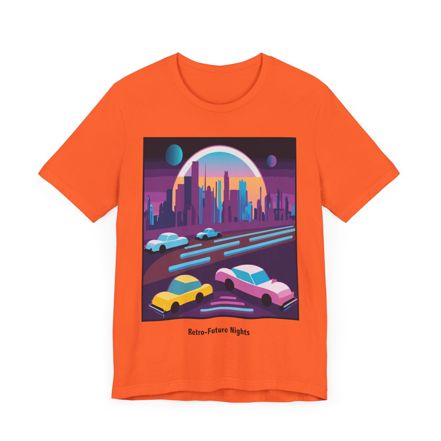 Retro Future Nights Unisex Jersey Short Sleeve Tee