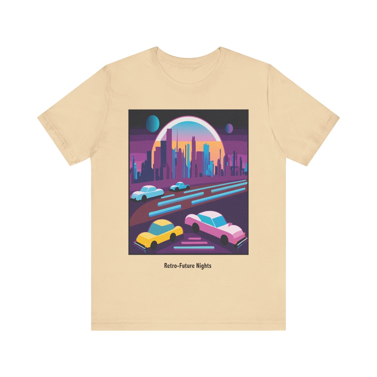 Retro Future Nights Unisex Jersey Short Sleeve Tee