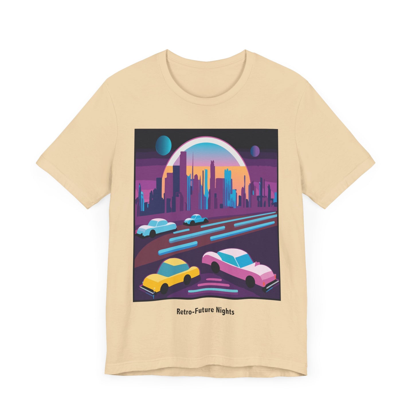 Retro Future Nights Unisex Jersey Short Sleeve Tee