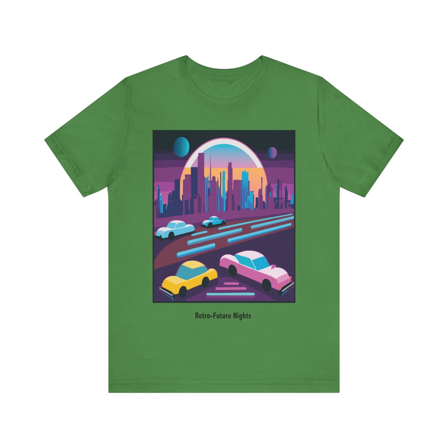 Retro Future Nights Unisex Jersey Short Sleeve Tee