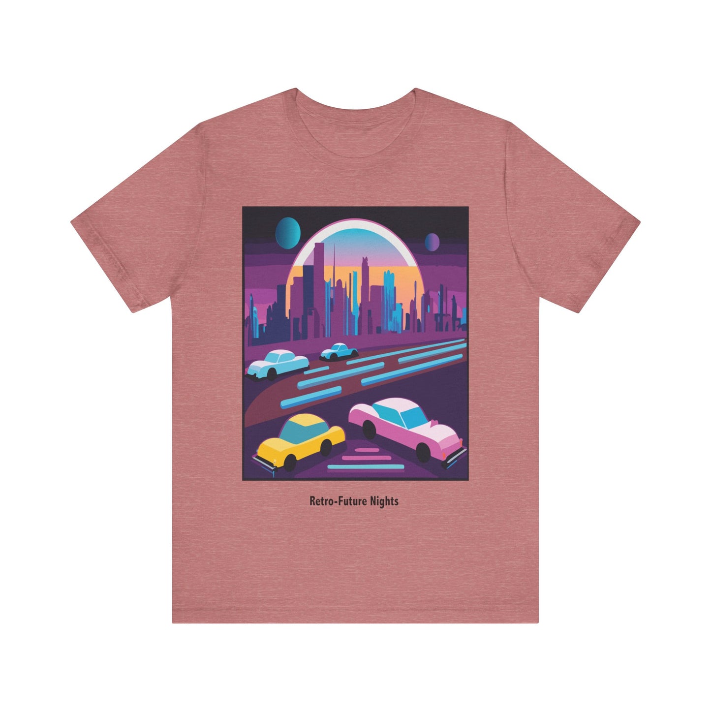 Retro Future Nights Unisex Jersey Short Sleeve Tee