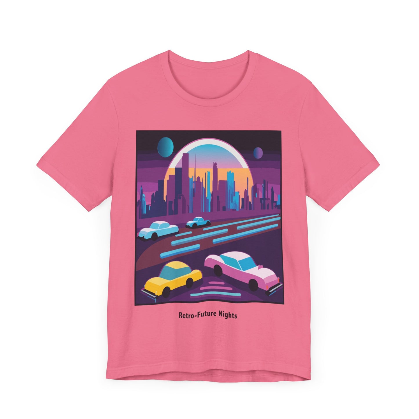 Retro Future Nights Unisex Jersey Short Sleeve Tee