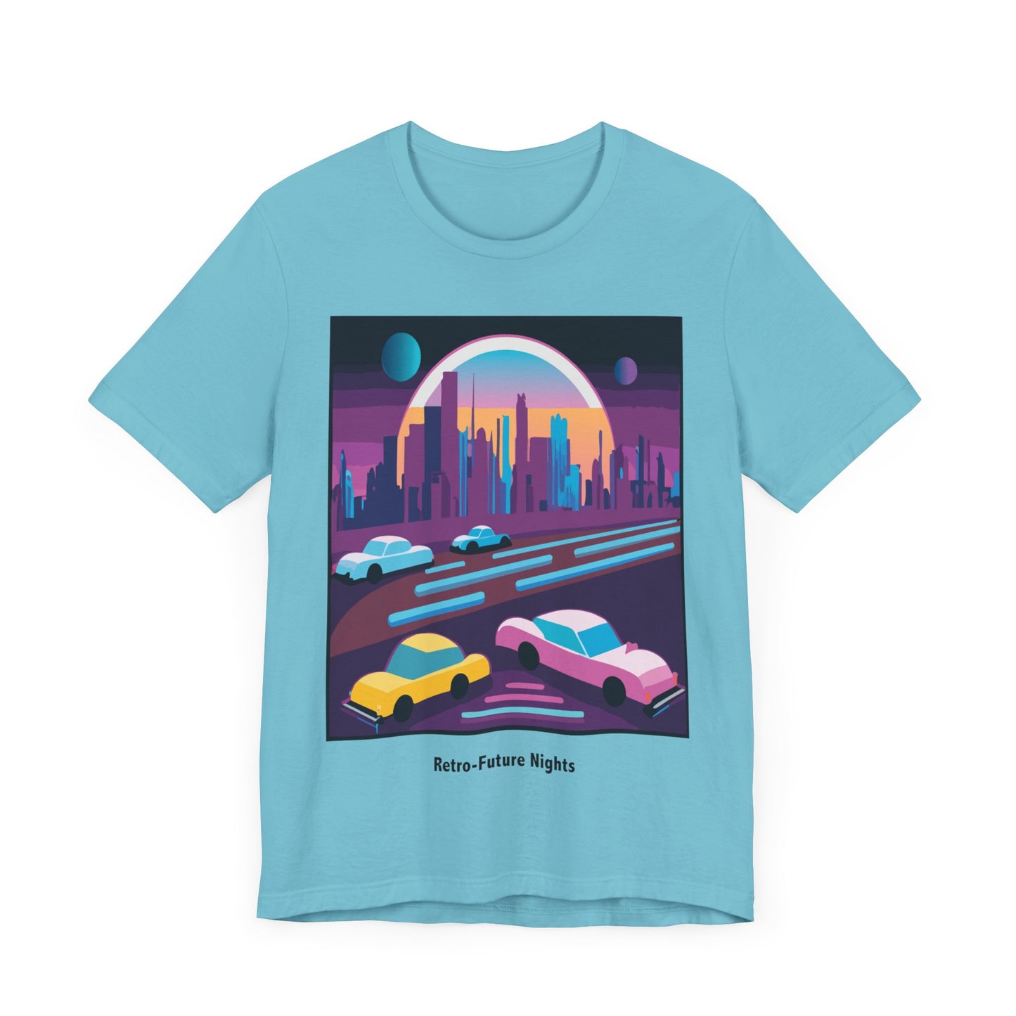 Retro Future Nights Unisex Jersey Short Sleeve Tee