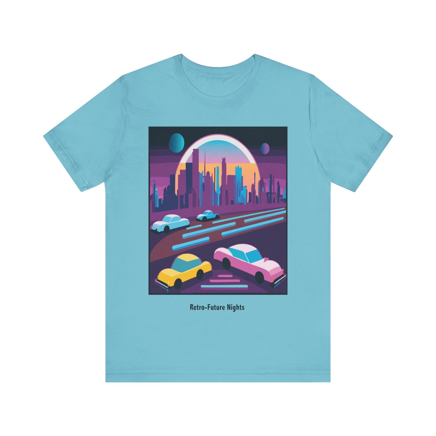 Retro Future Nights Unisex Jersey Short Sleeve Tee