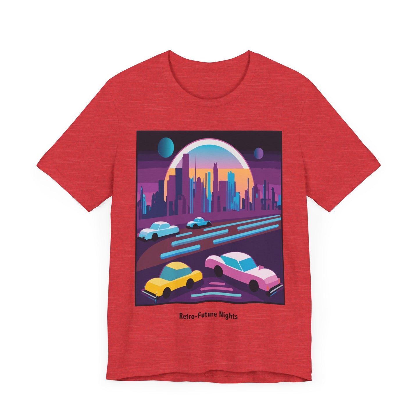 Retro Future Nights Unisex Jersey Short Sleeve Tee