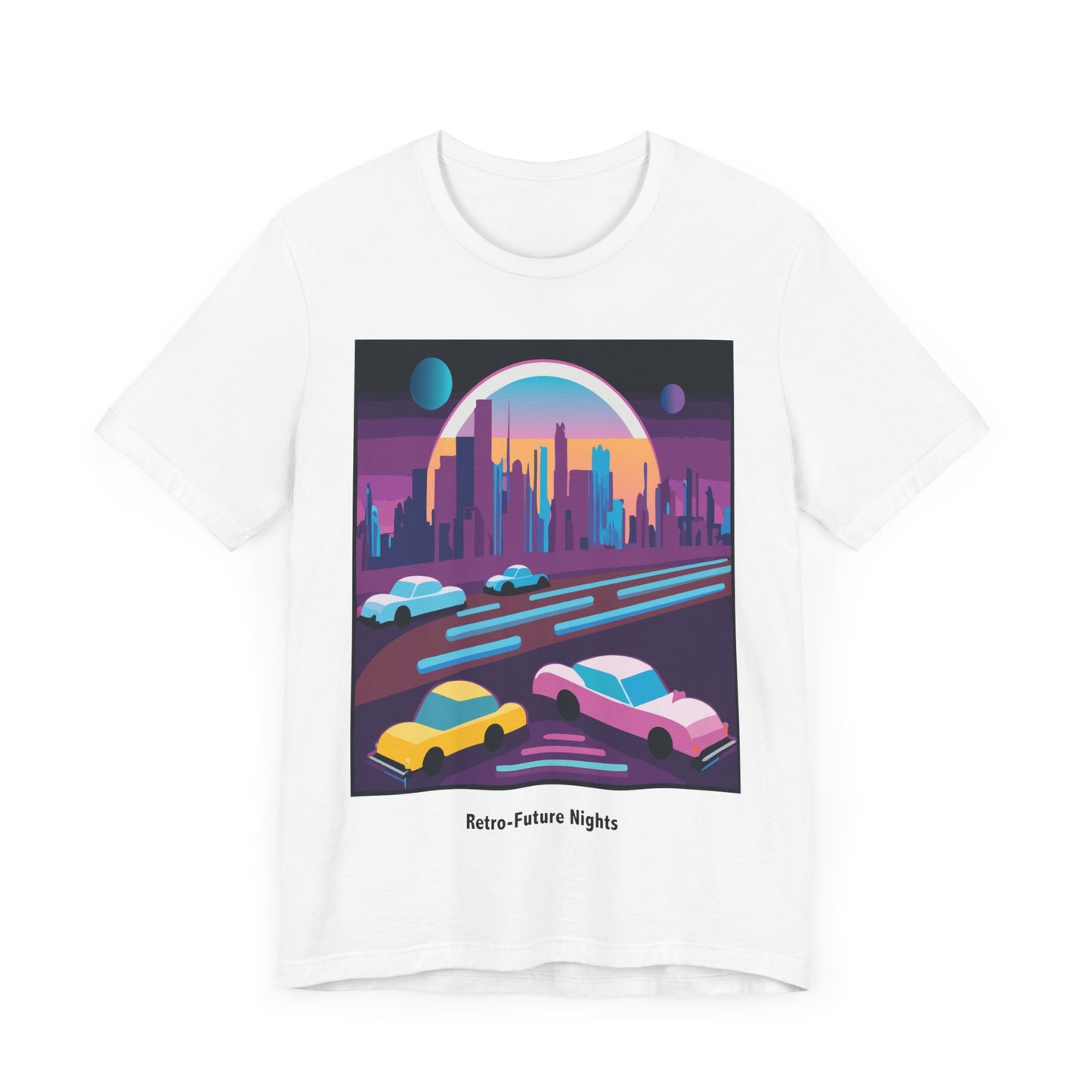 Retro Future Nights Unisex Jersey Short Sleeve Tee