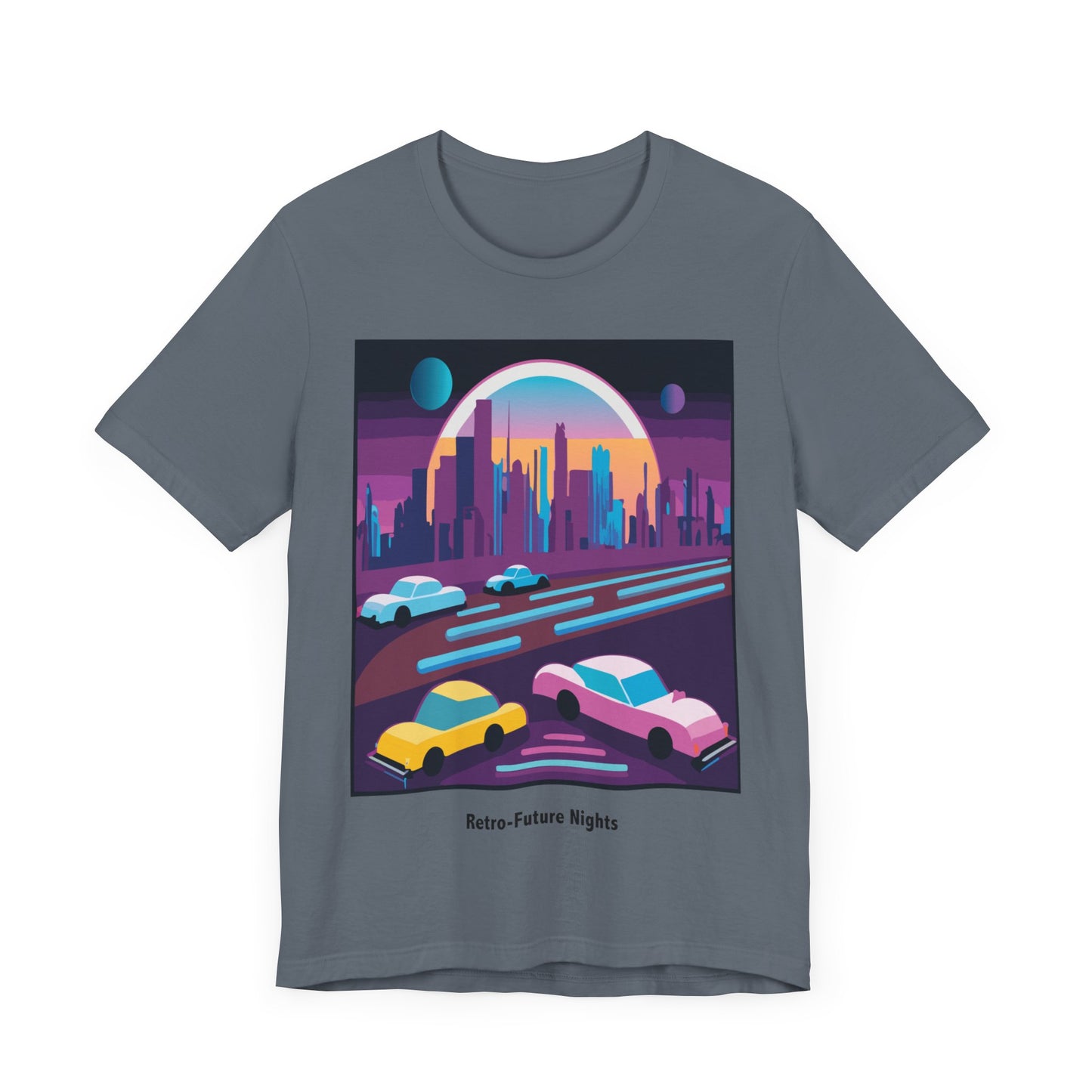 Retro Future Nights Unisex Jersey Short Sleeve Tee