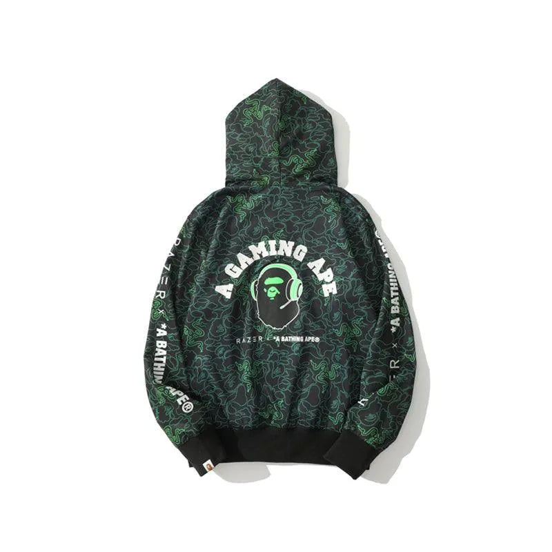 Bape X RAZER Gaming Ape Hoodie - Bantu’s Motif