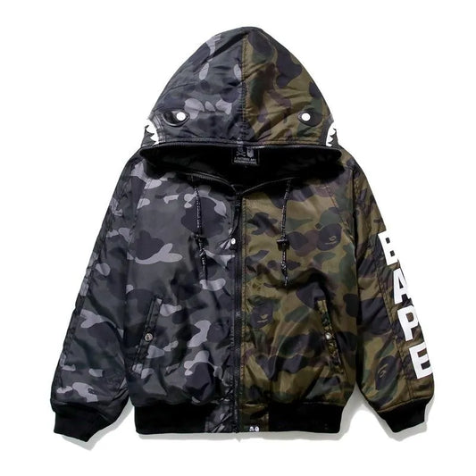 BAPE Puffer Jacket Hoodie - Bantu’s Motif