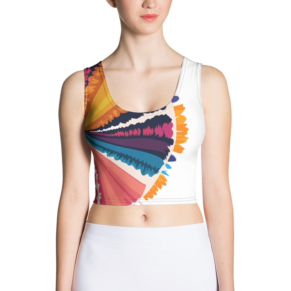 Workout Walkout Crop Top Graphic Tee for women