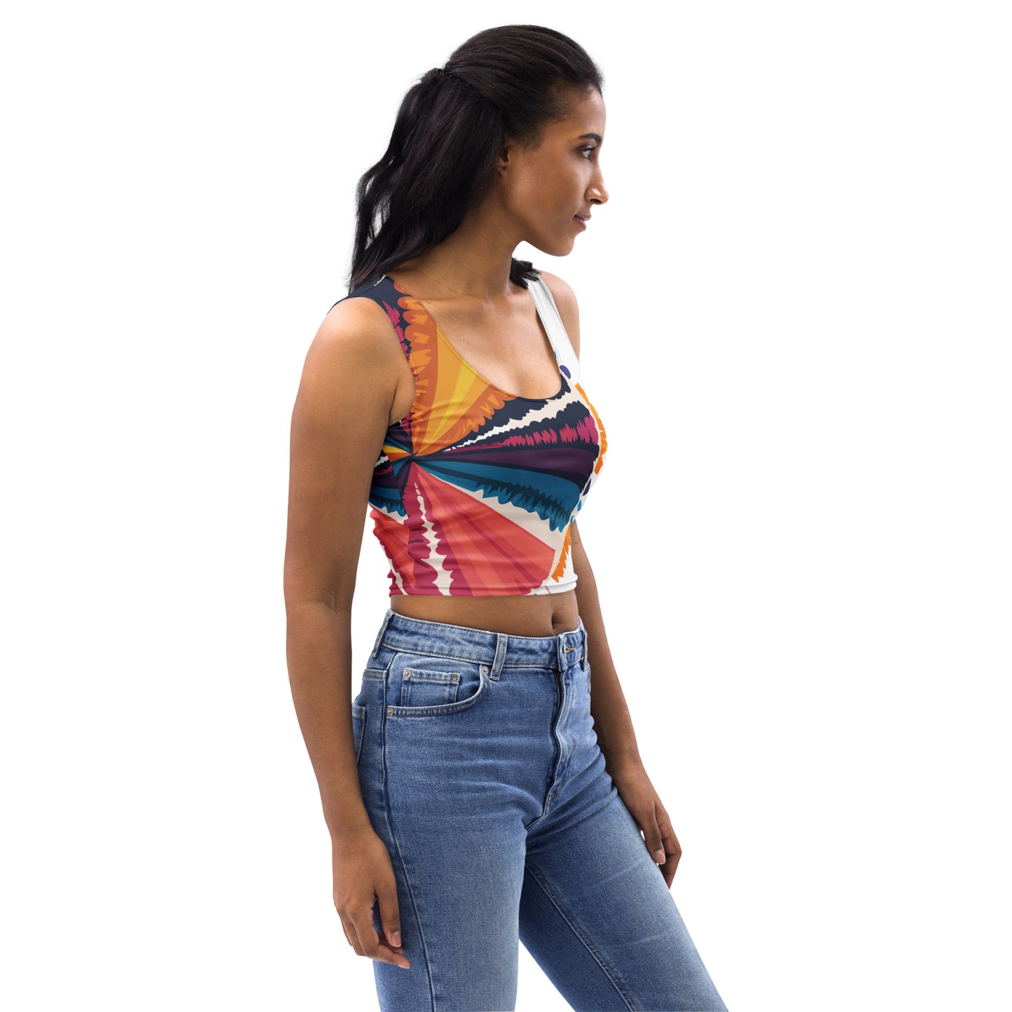 Workout Walkout Crop Top Graphic Tee for women