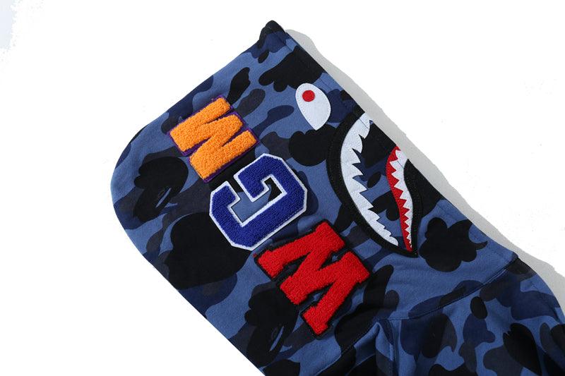 Bape Bathing Ape Original Edition Shark Camo Zip Up Hoodie - Bantu’s Motif