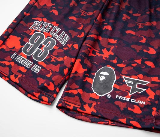 Bape X Faze Clan Game Shorts - Bantu’s Motif