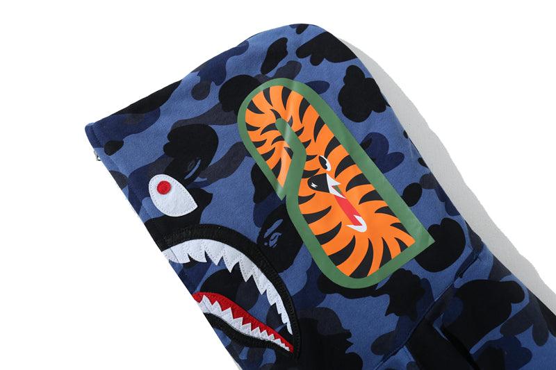 Bape Bathing Ape Original Edition Shark Camo Zip Up Hoodie - Bantu’s Motif