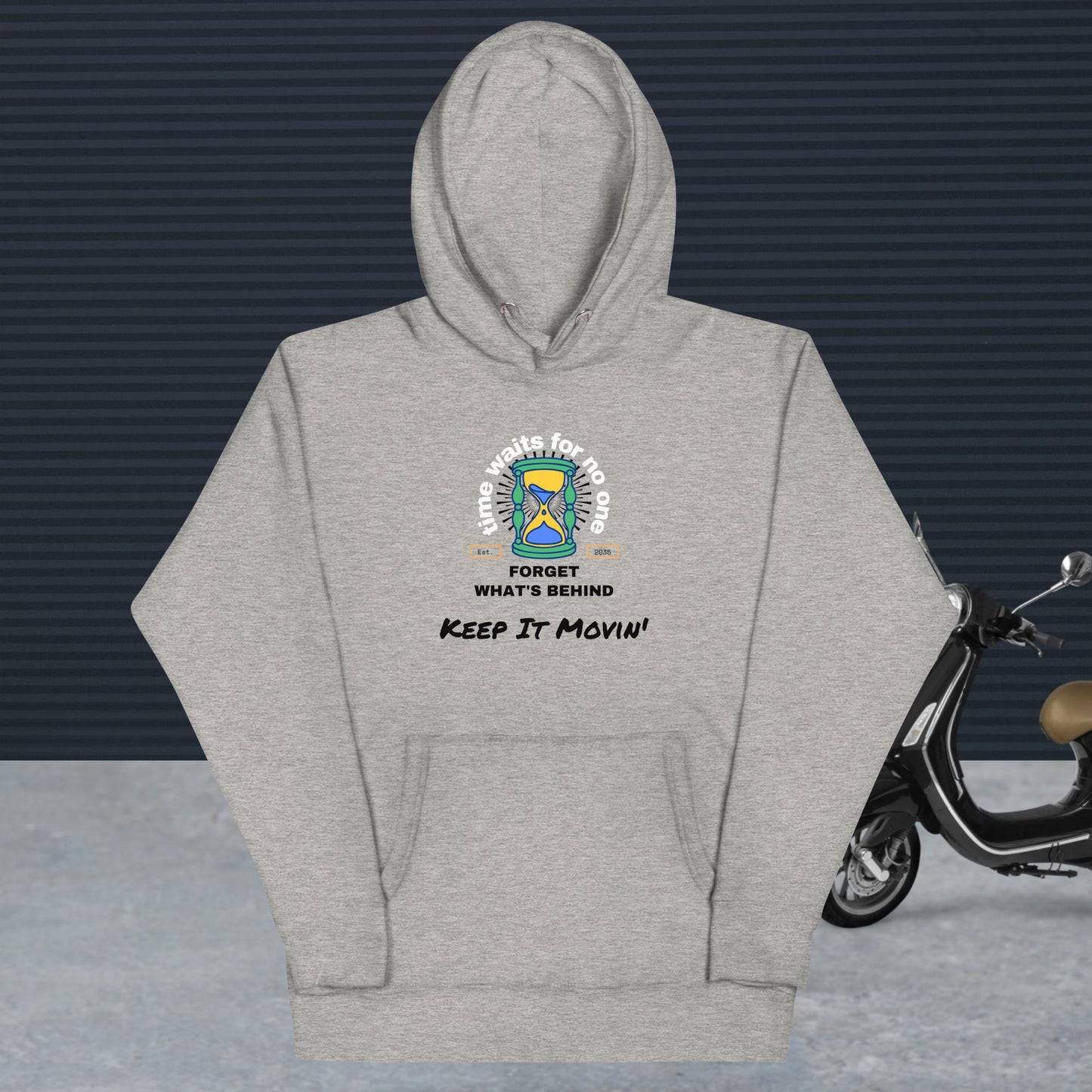 Non-Binary Fit Unisex Hoodie - Keep It Movin'