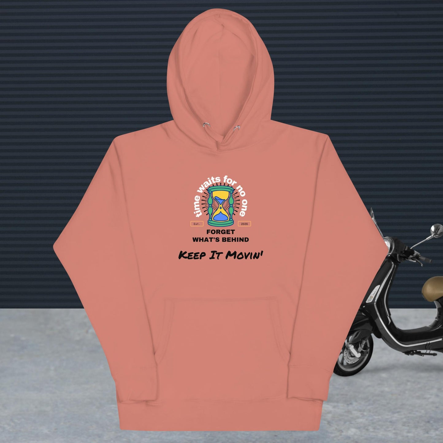 Non-Binary Fit Unisex Hoodie - Keep It Movin'