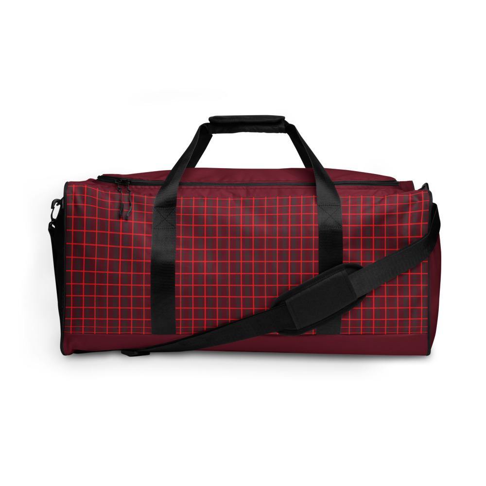 Duffle bag - Unisex By Toni-Oni  - Red Squares - Bantu’s Motif