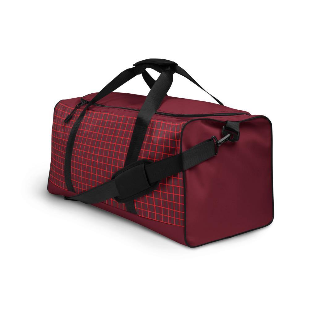 Duffle bag - Unisex By Toni-Oni  - Red Squares - Bantu’s Motif