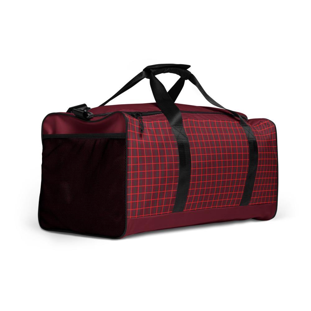 Duffle bag - Unisex By Toni-Oni  - Red Squares - Bantu’s Motif