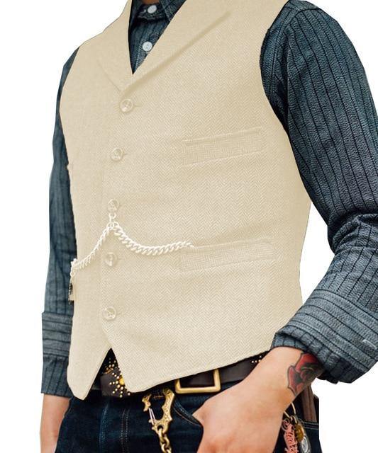 Men's Suit Vest Slim Fit - Bantu’s Motif