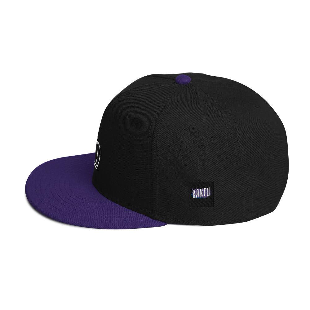 Snapback Hat - Embroidered Crown with Bantu logo on side - Bantu’s Motif